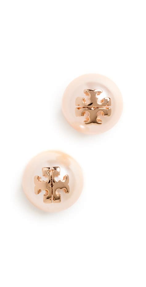 Tory Burch Women's Swarovski Imitation Pearl Stud Earrings